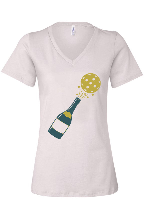 Women’s Casual Bottle V-Neck Tee