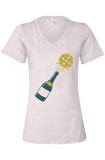 Women’s Casual Bottle V-Neck Tee