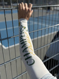 Performance UV Sleeves Champers Logo White