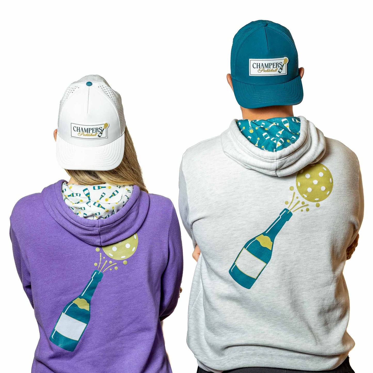 Pullover Hoodie Bottle Burst Light Purple