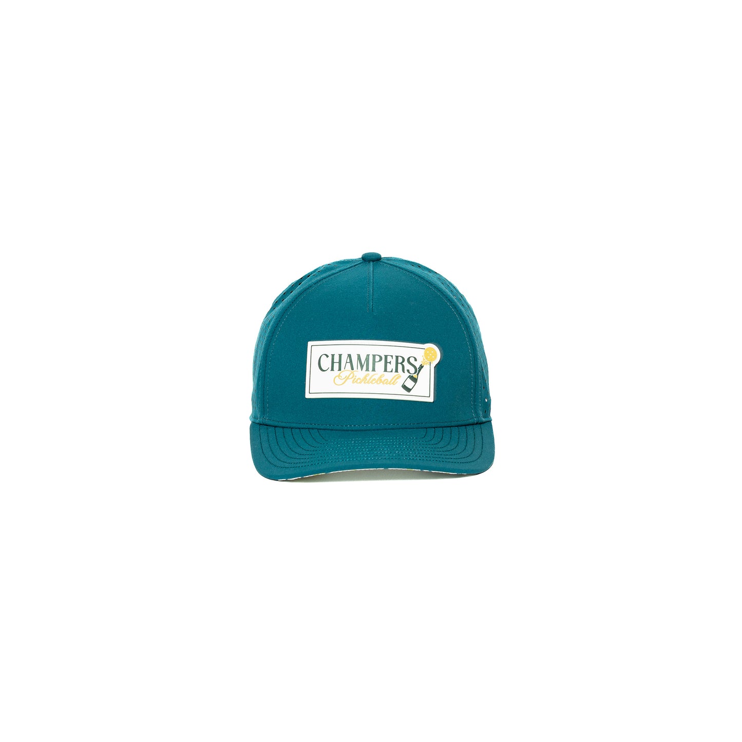 Performance Hat Rubber Champers Logo Green
