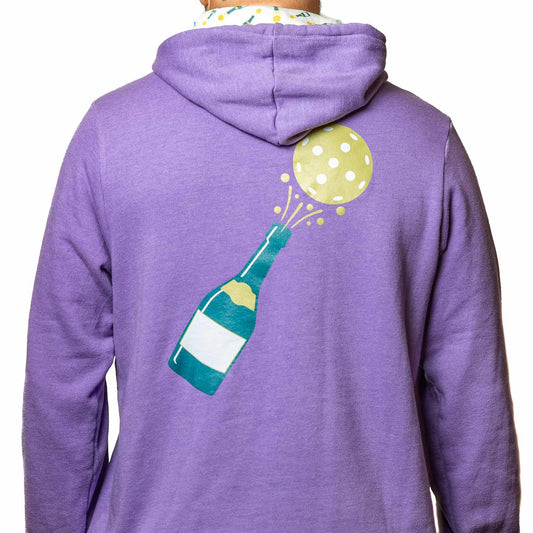 Pullover Hoodie Bottle Burst Light Purple