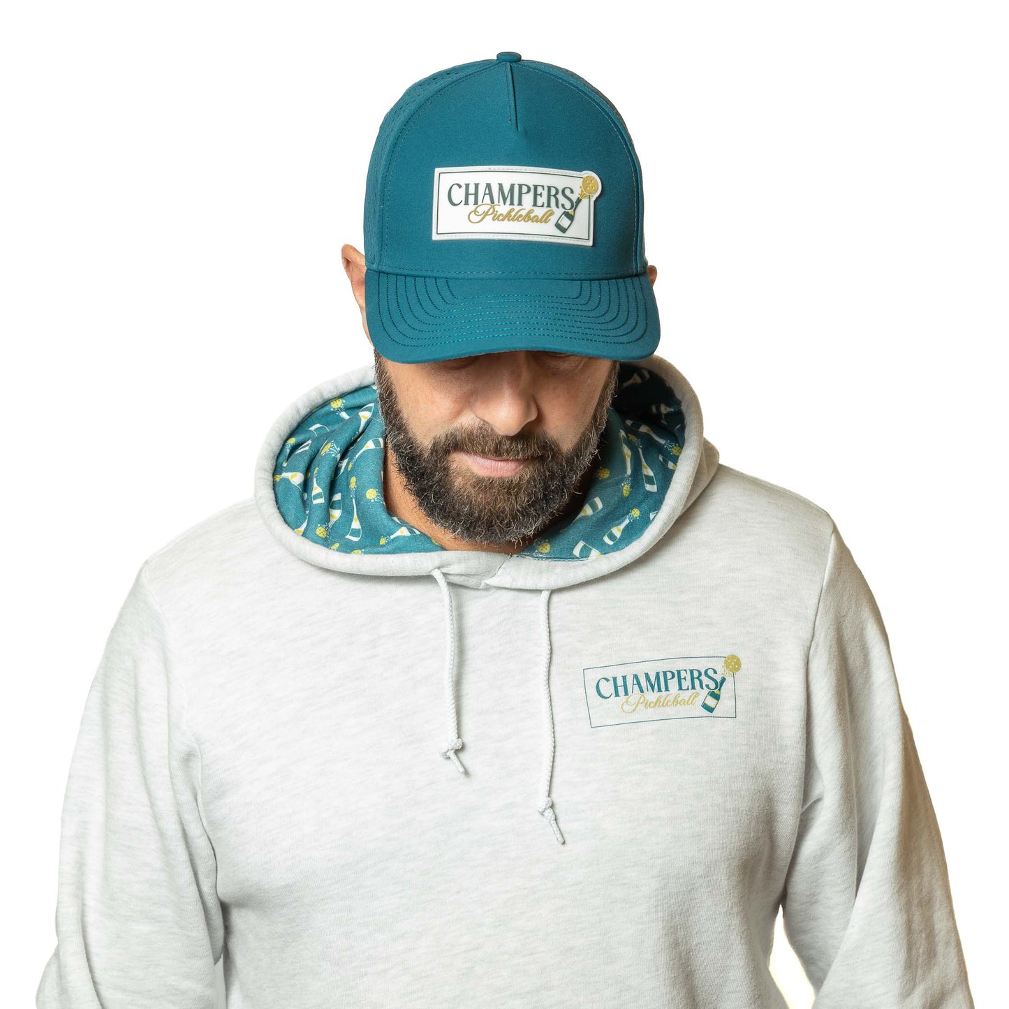 Pullover Hoodie Bottle Burst Heather Gray