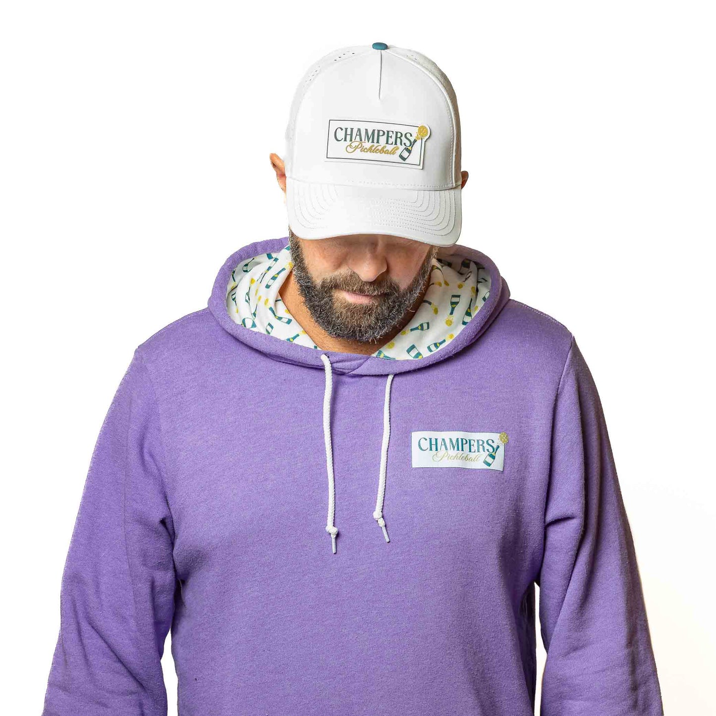 Pullover Hoodie Bottle Burst Light Purple
