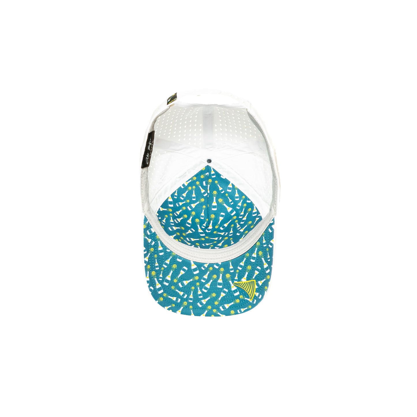 Performance Hat Embroidered Champers Logo White