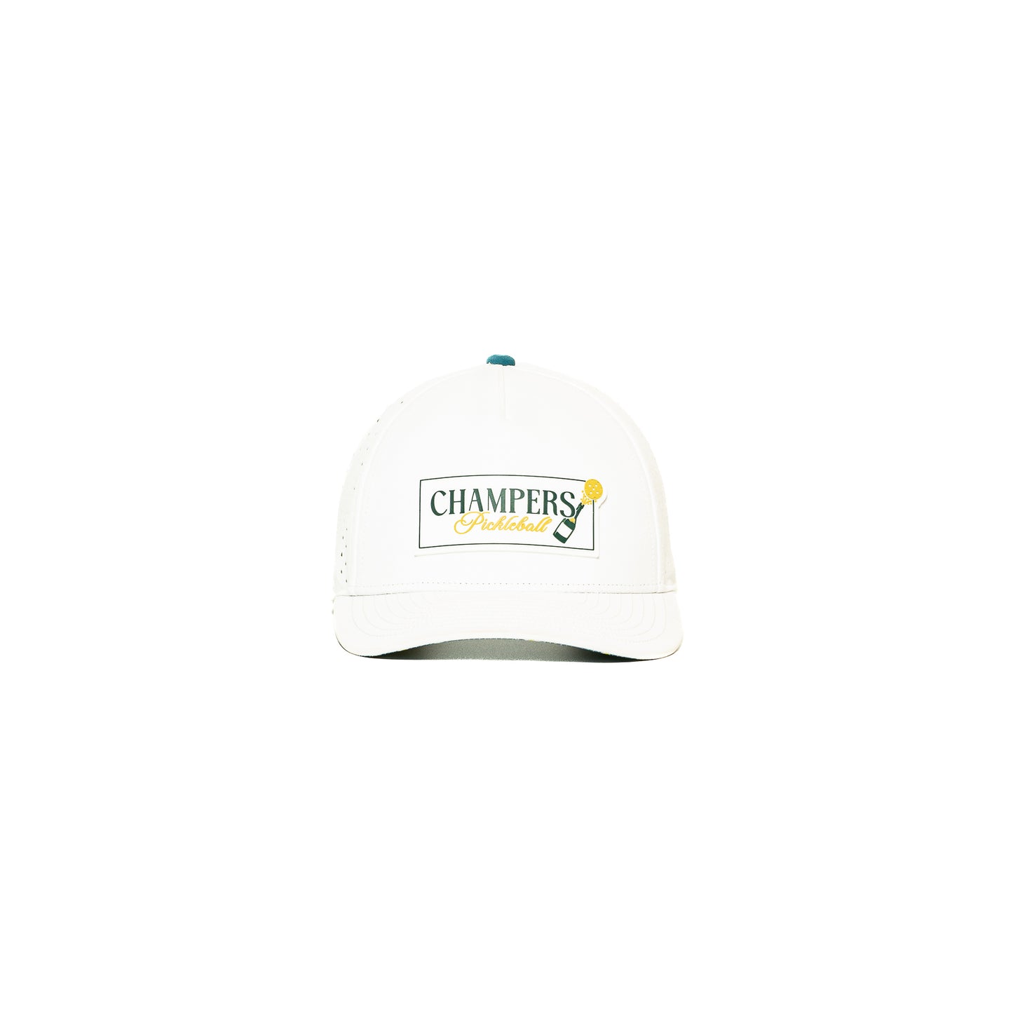 Performance Hat Rubber Champers Logo White
