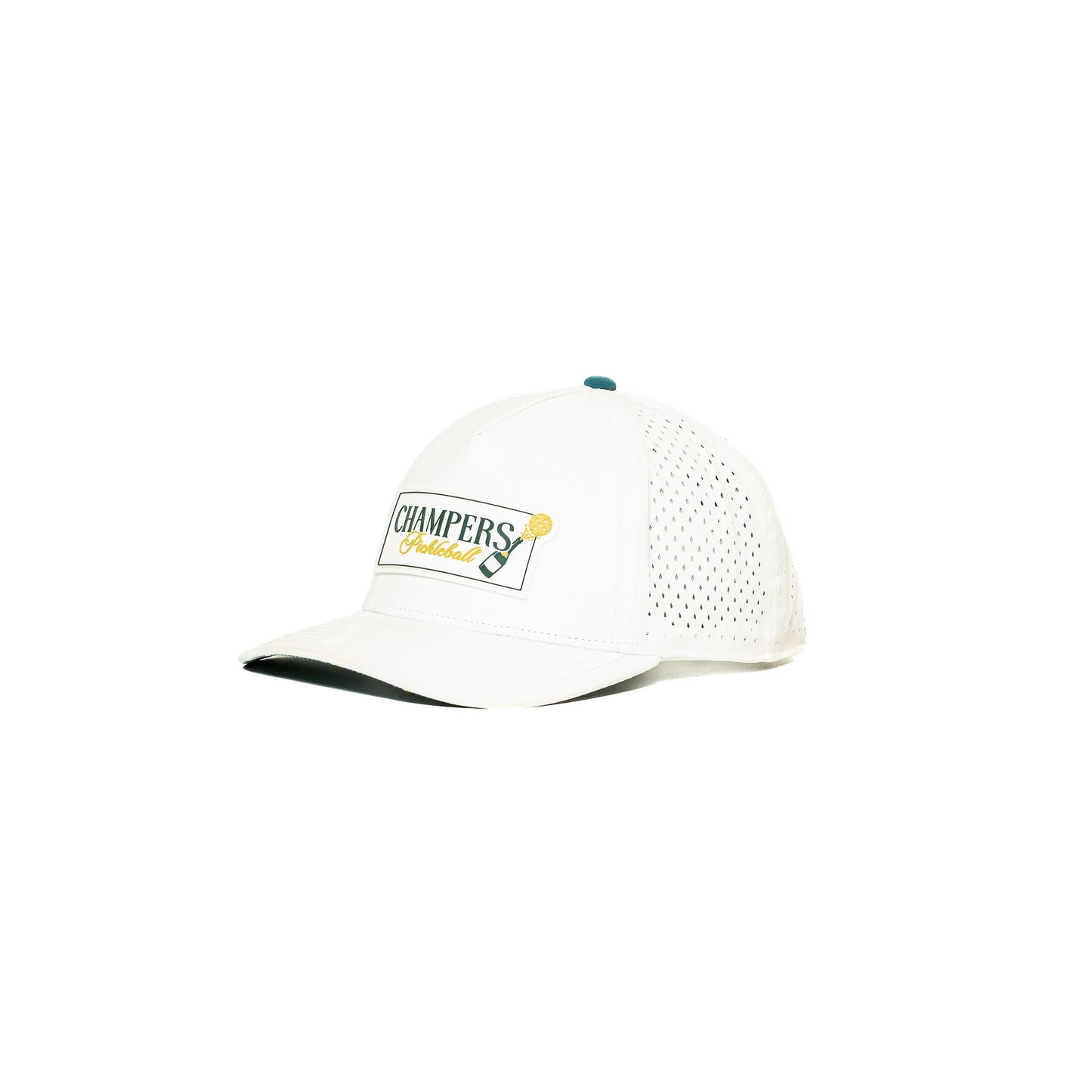 Performance Hat Rubber Champers Logo White