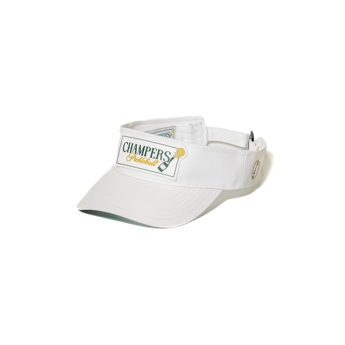 Performance Visor Rubber Champers Logo White