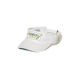 Performance Visor Rubber Champers Logo White
