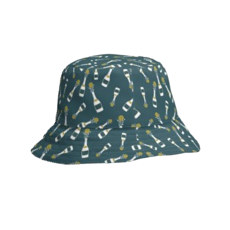 Reversible Bucket Hat 99 Bottles Green/White