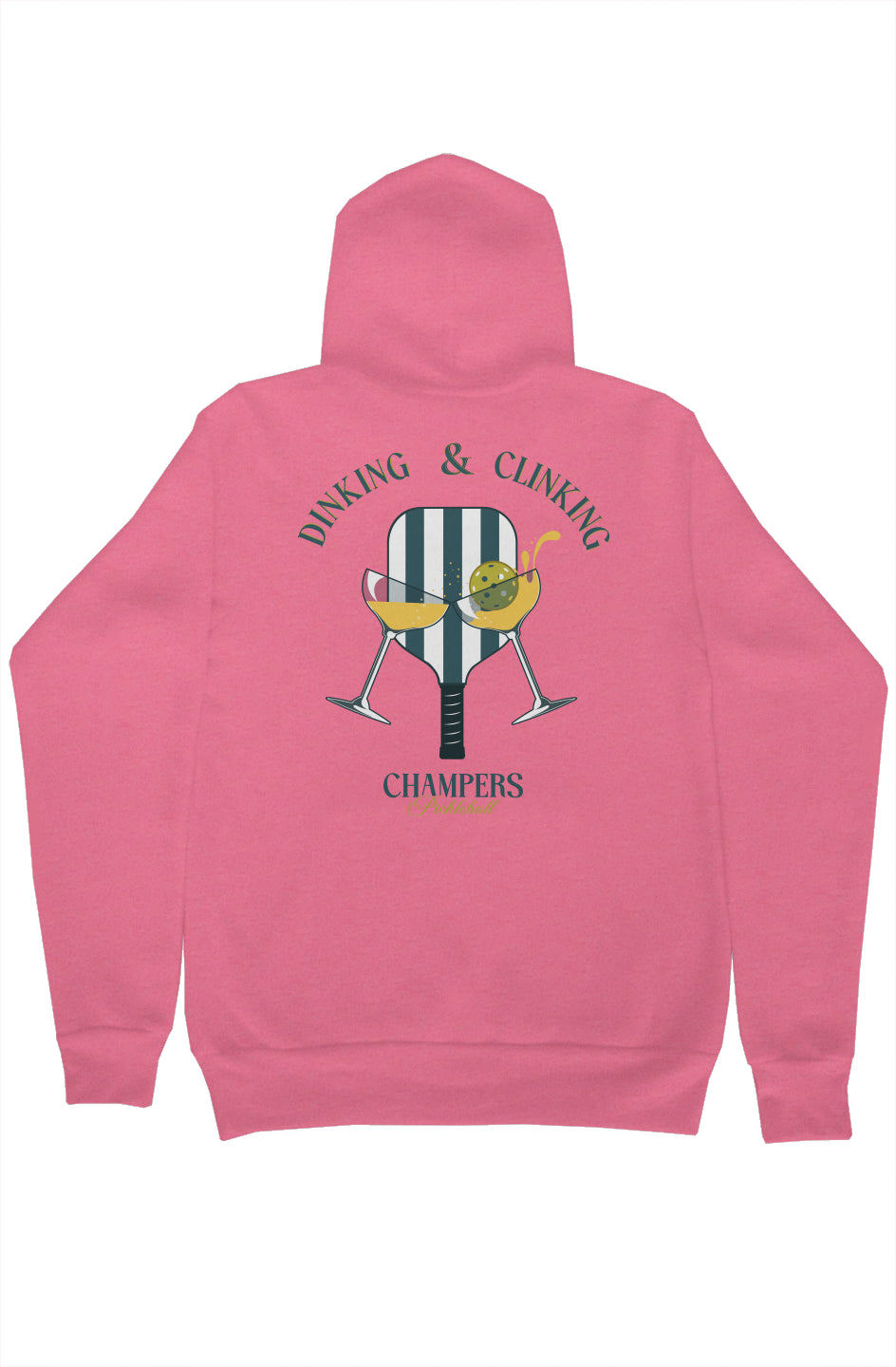 トップス dich henderson Pullover Hoodie Dinking & Clinking Heather Pink – Champers