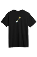 FINALE Supima Tee Black Champers White front Bott