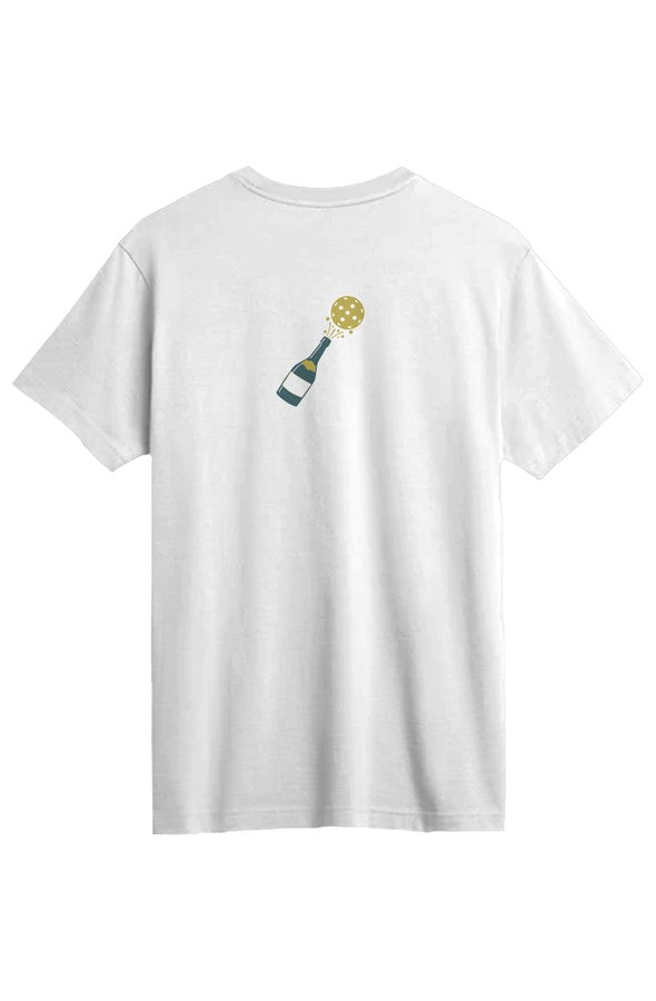 FINAL Supima Tee Champers front Bottle Back