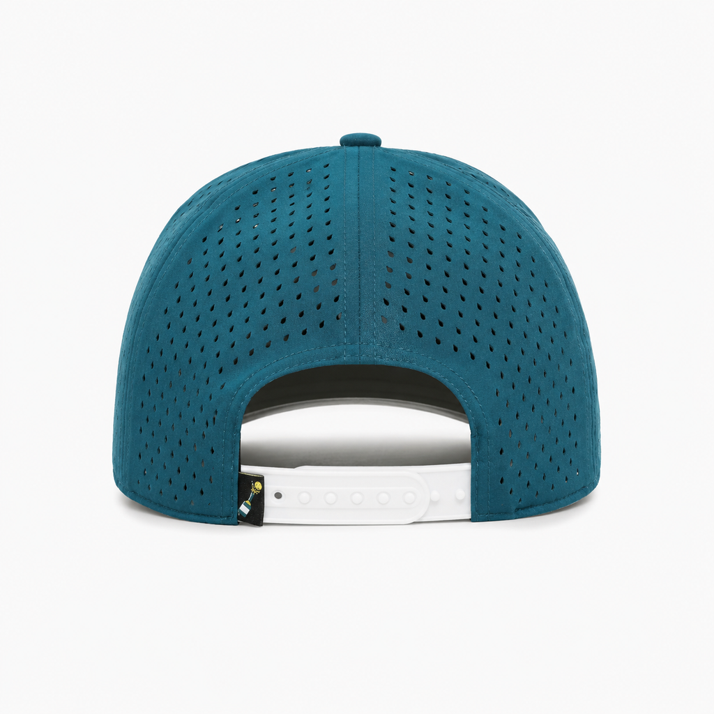 Champers dark green performance pickleball hat with rubber logo patch