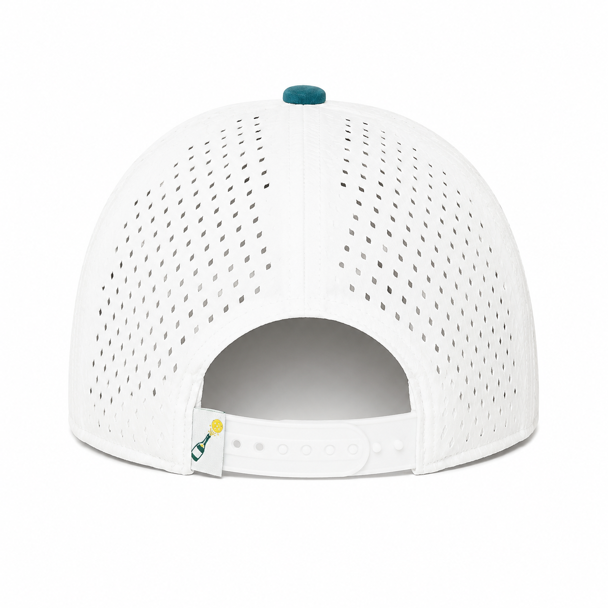 Performance Pickleball Hat Rubber Champers Logo White