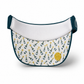 Champers green pickleball visor with rubber logo patch, open-top