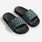 Cushioned faux leather strap; contoured footbed; PU outsole; handmade