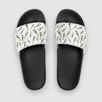 Champers men's 99 Bottles pickleball slides in white, view 2