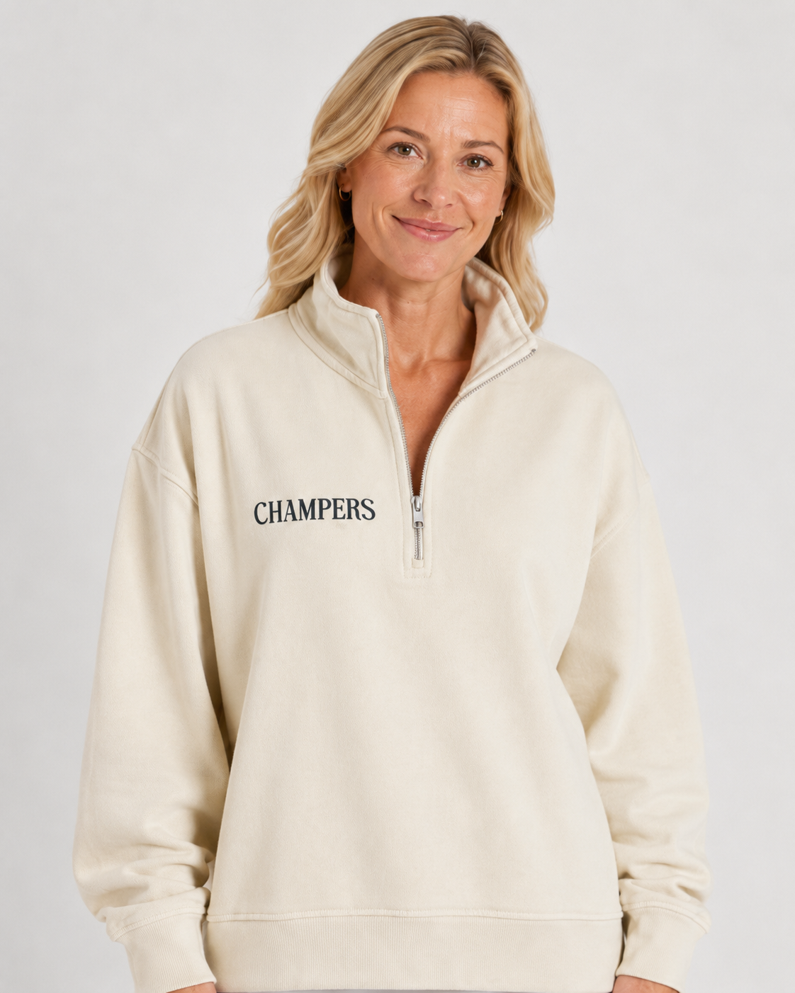 Heavy Organic French Terry Quarter Zip Champ