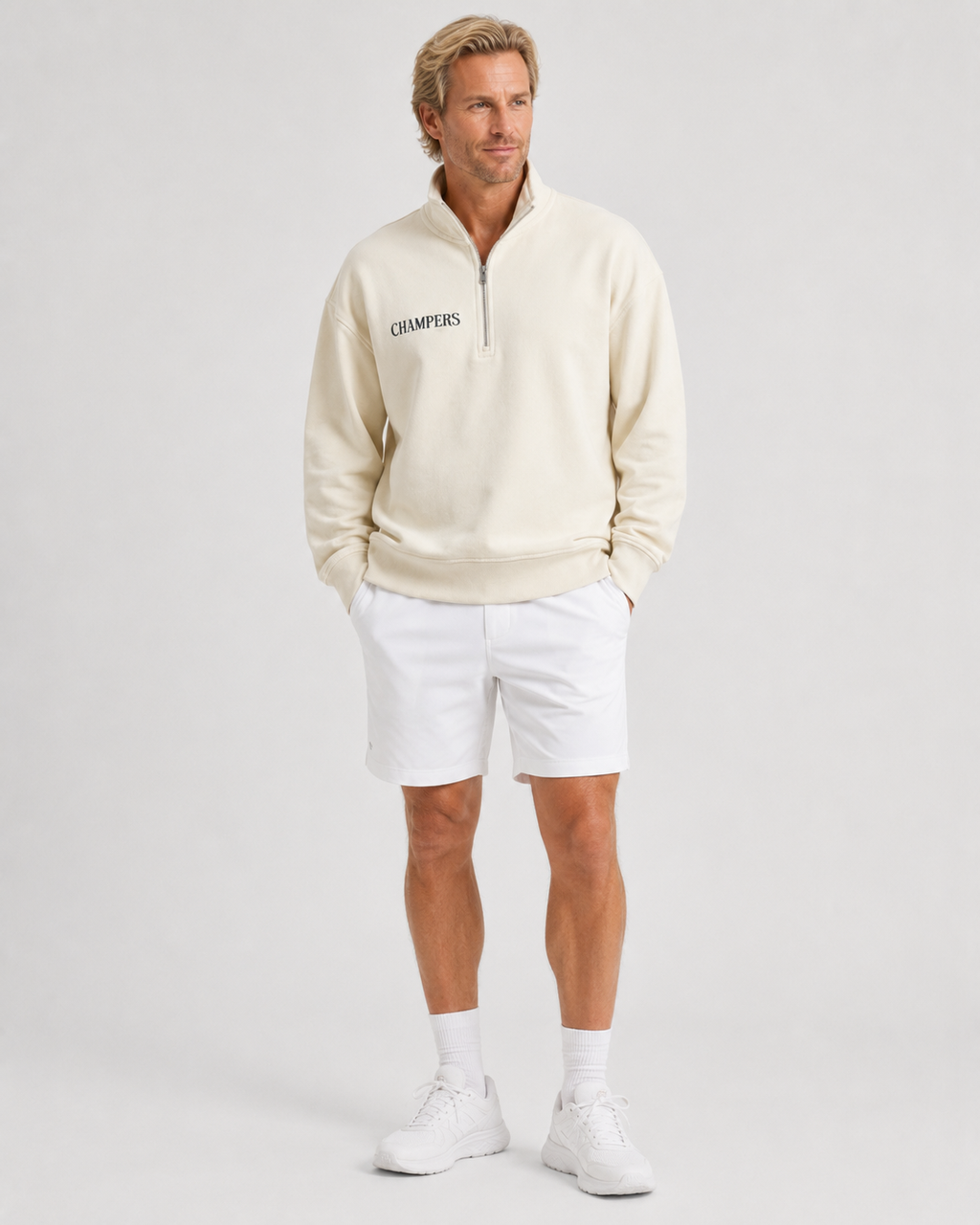 Heavy Organic French Terry Quarter Zip Champ
