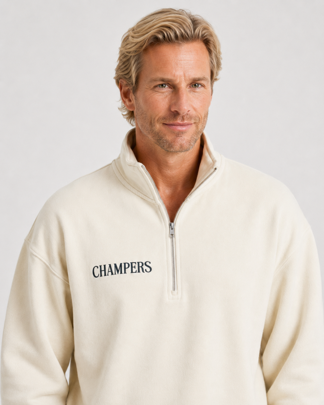 Heavy Organic French Terry Quarter Zip Champ