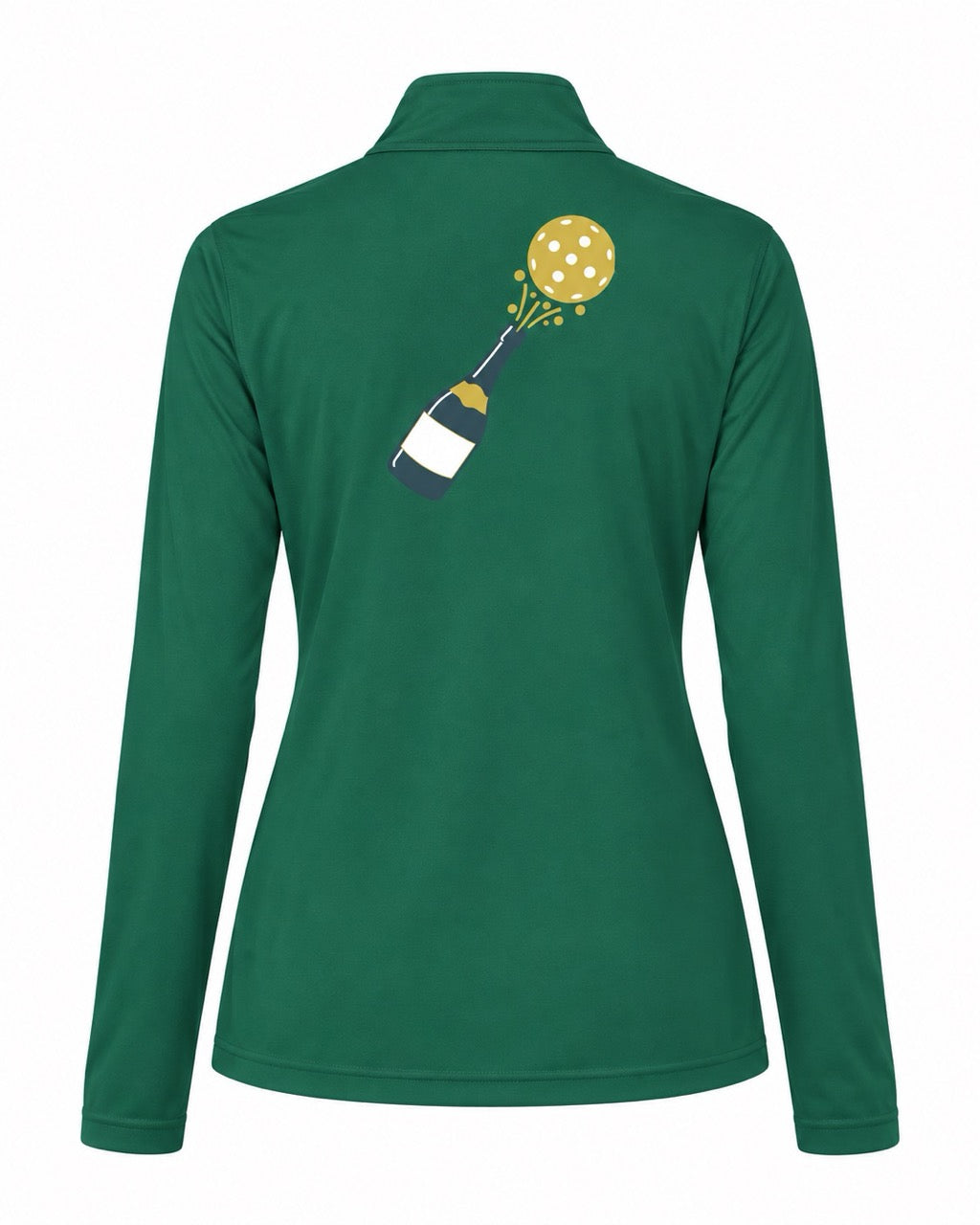 Women's Quarter-Zip Green