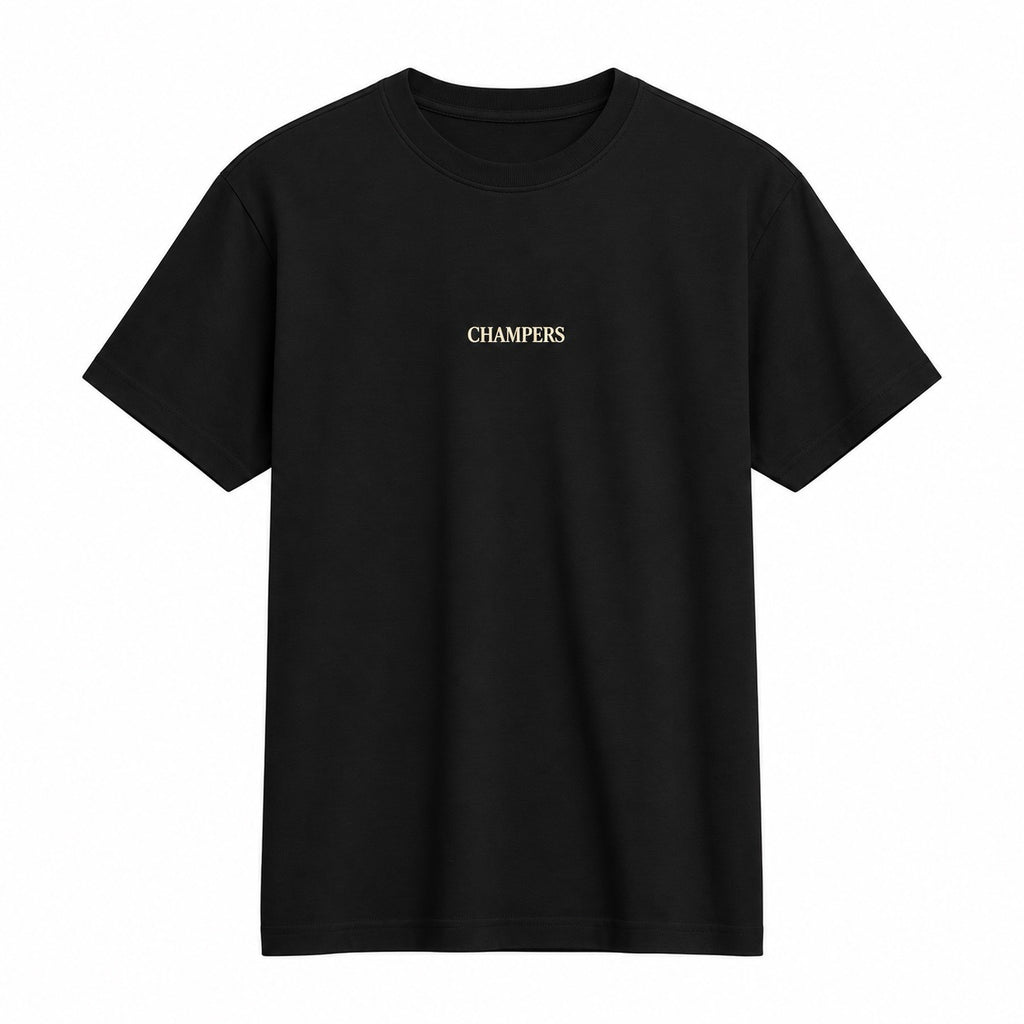 Champers Supima Tee - Black