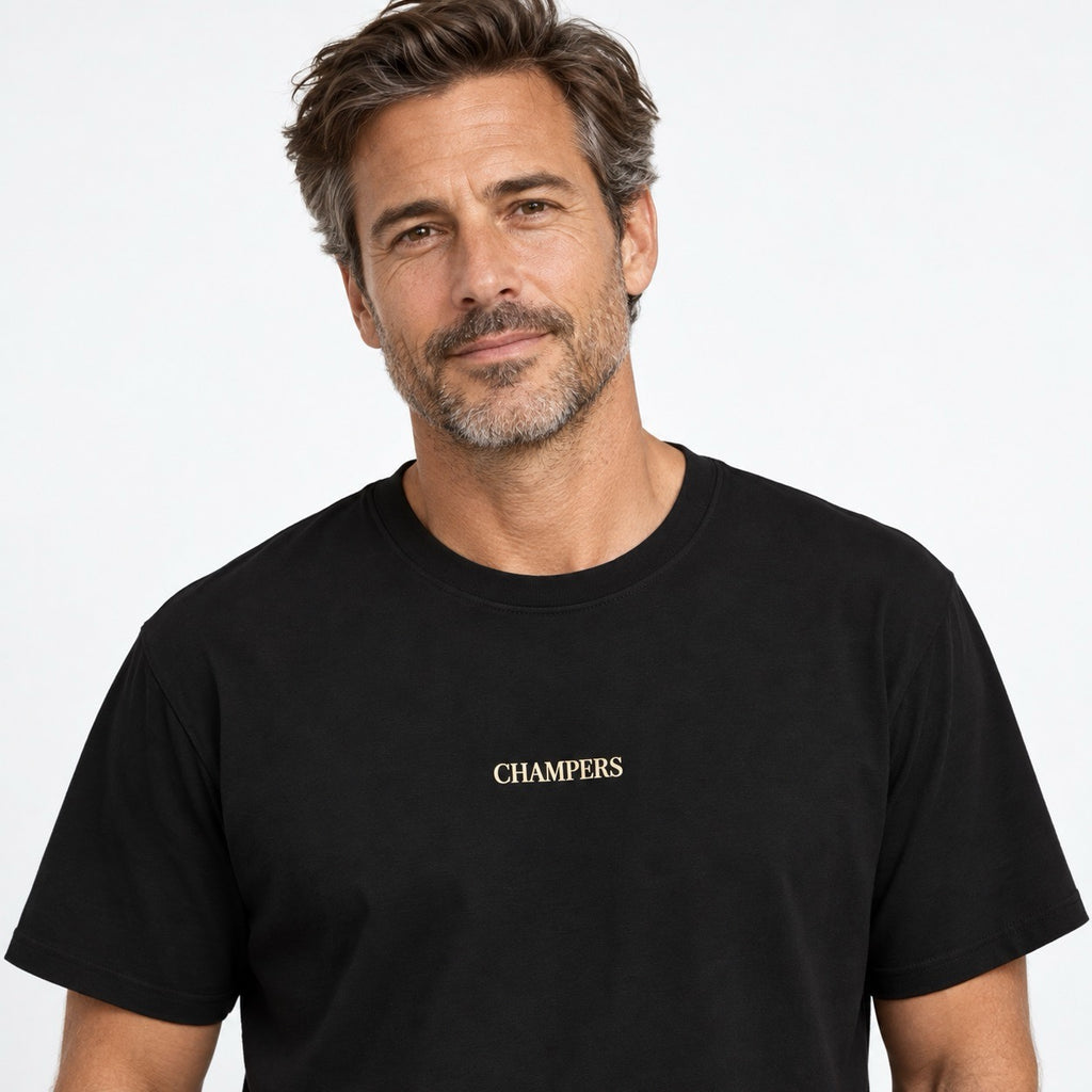 Champers Supima Tee - Black