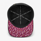 Champers Rubber Logo 5-Panel Hat – Black