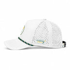 Champers light gray performance pickleball hat with rubber Bottle Burst patch, view 3
