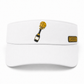 Performance Pickleball Visor Rubber Champers Logo White