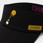 Performance Pickleball Visor Rubber Champers Logo Black