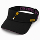 Performance Pickleball Visor Rubber Champers Logo Black