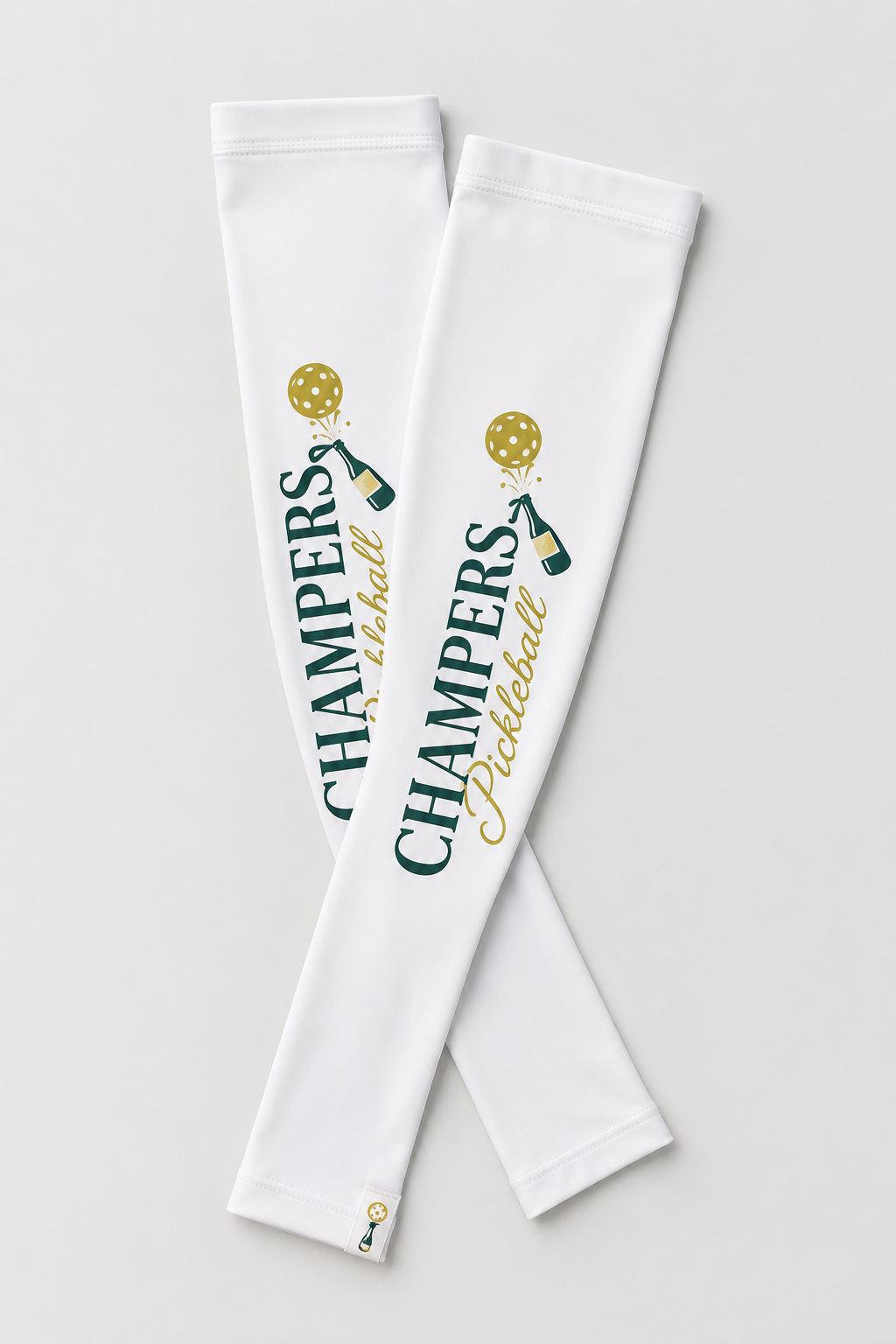 Performance UV Sleeves Champers Logo White
