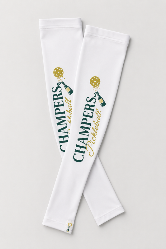 Performance UV Sleeves Champers Logo White