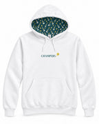 Champers Super Soft pickleball hoodie with 99 Bottles hood liner, view 2