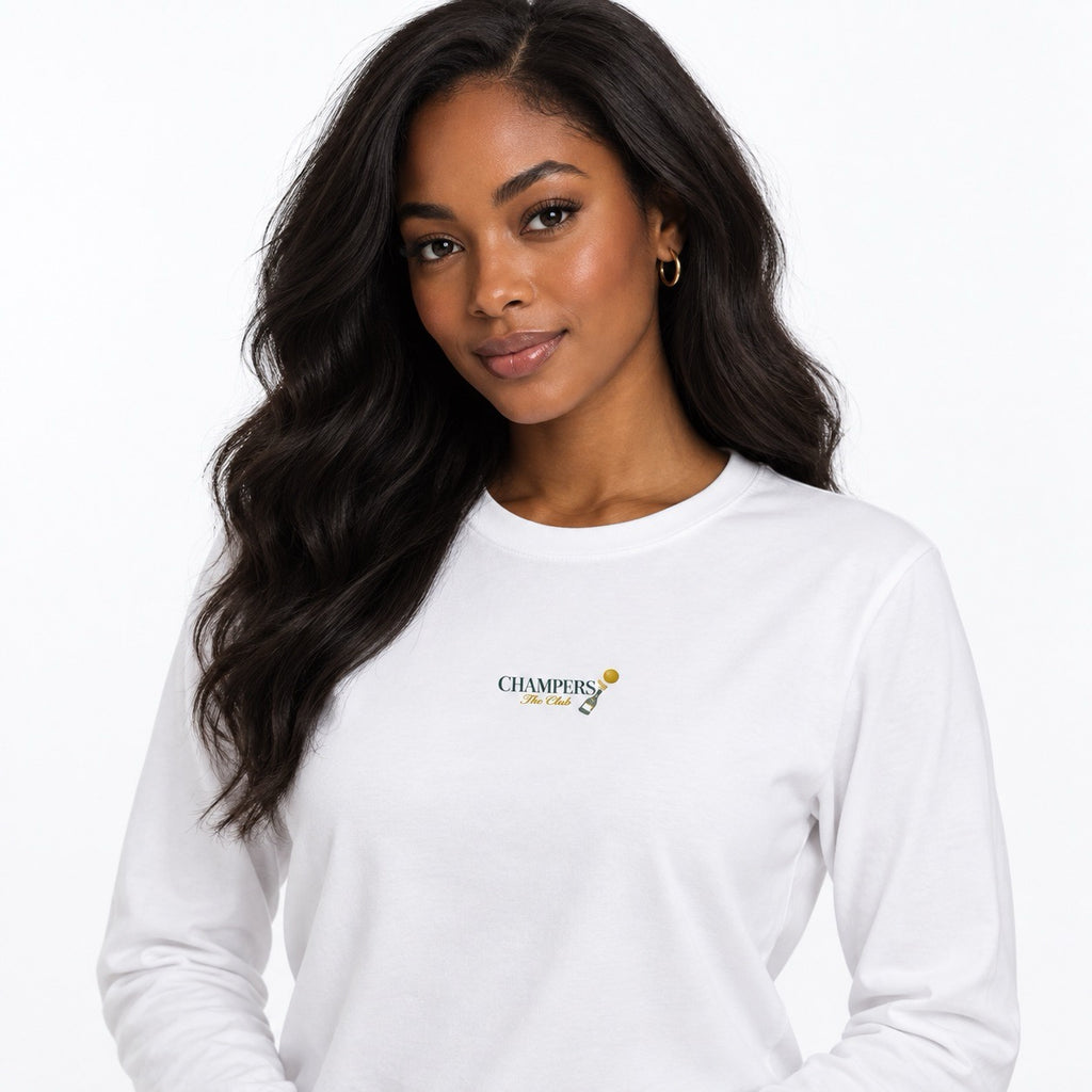 The Club Supima Long Sleeve - White