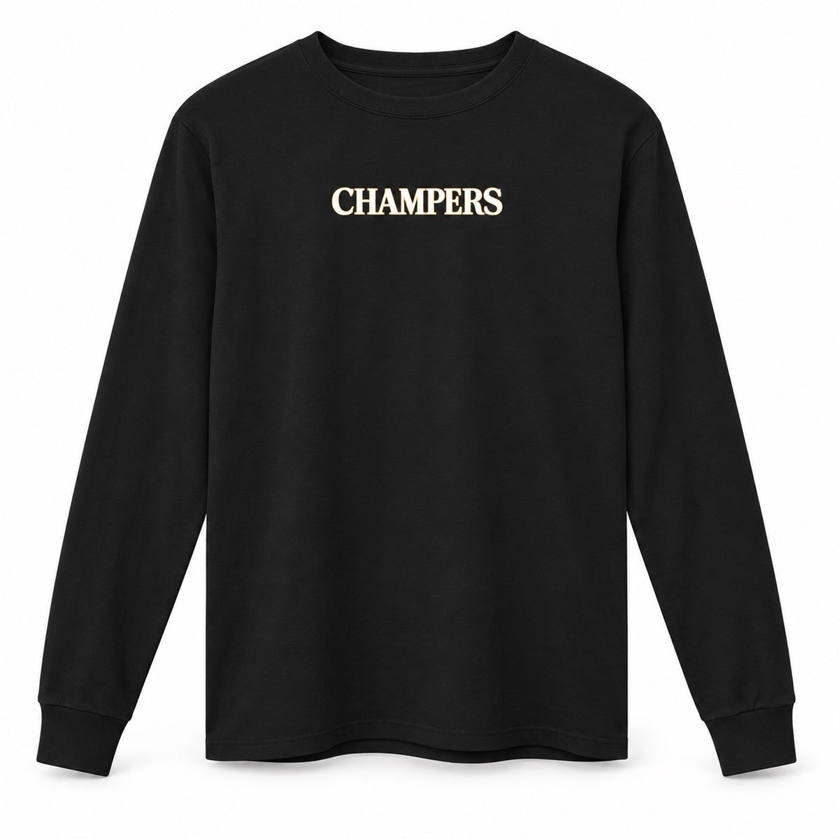 Champers Supima Long Sleeve - Black