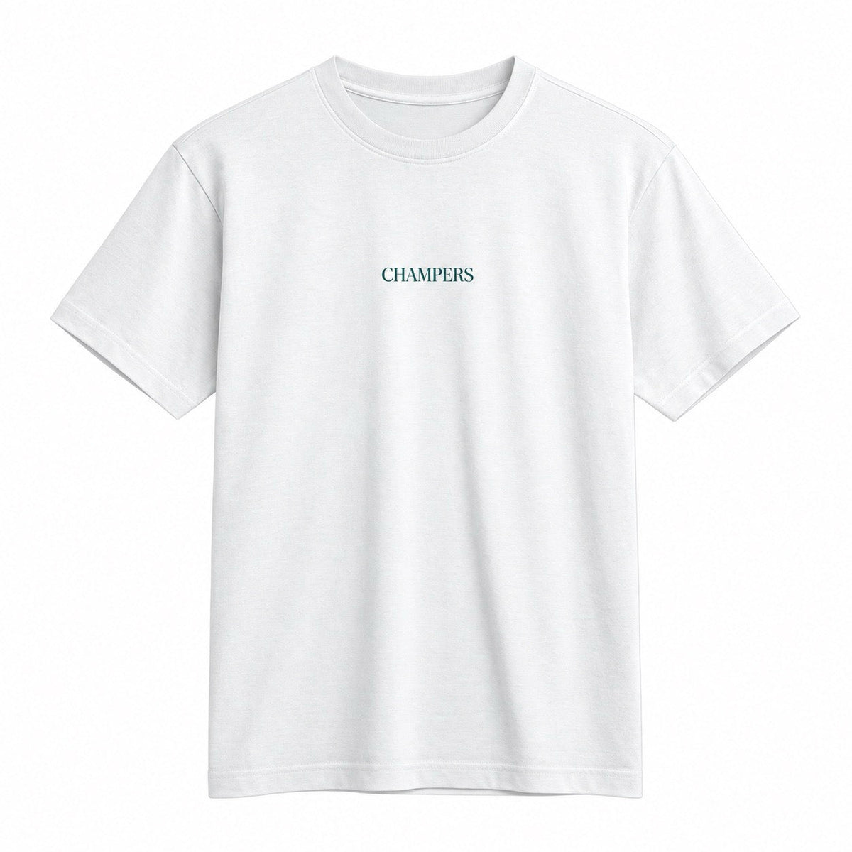 Champers premium Supima cotton pickleball tee in white, view 4