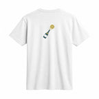 Champers premium Supima cotton pickleball tee in white, view 5