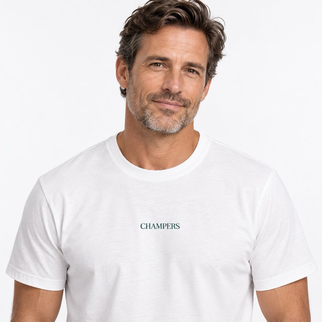 Champers Supima Tee - White