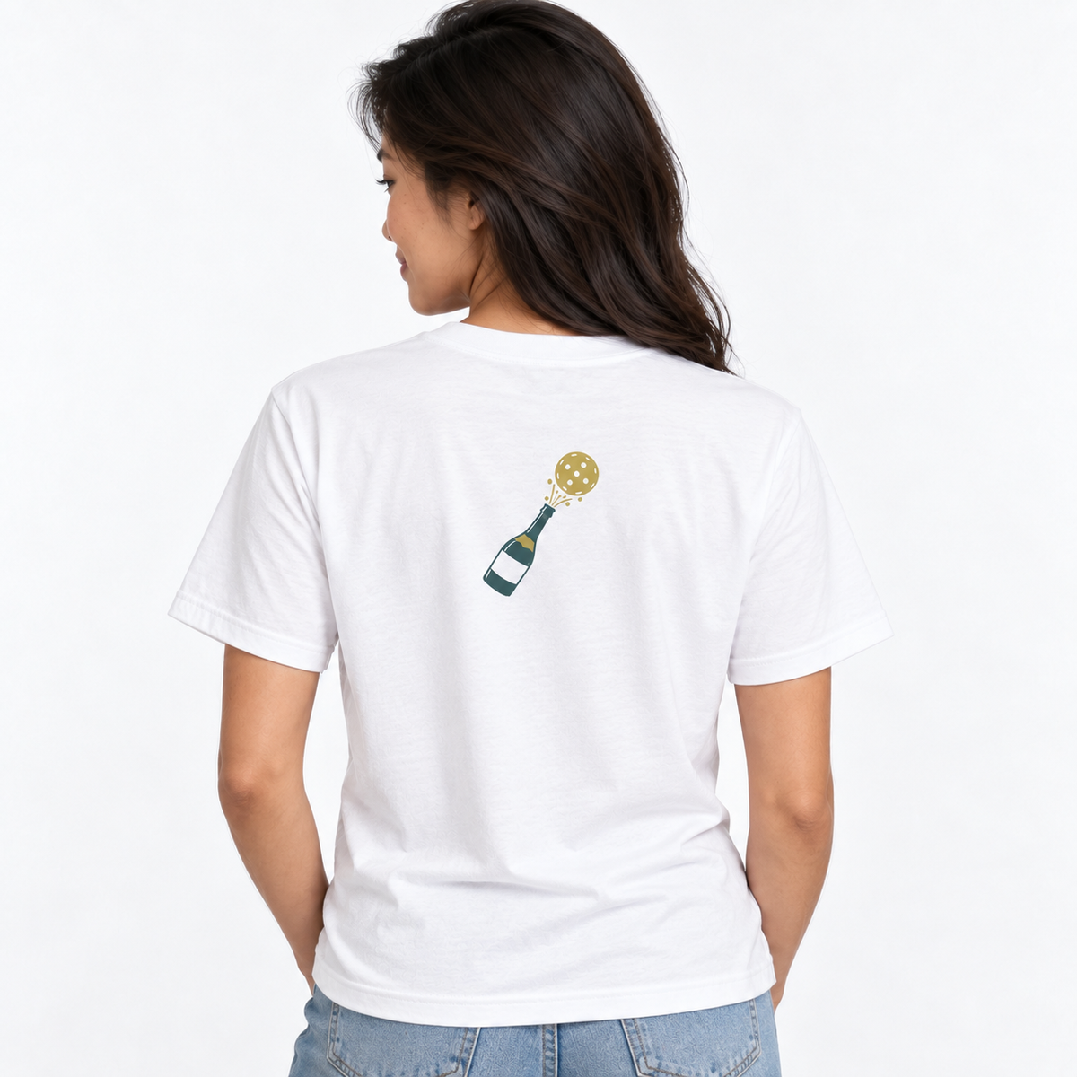 Champers Supima Tee - White