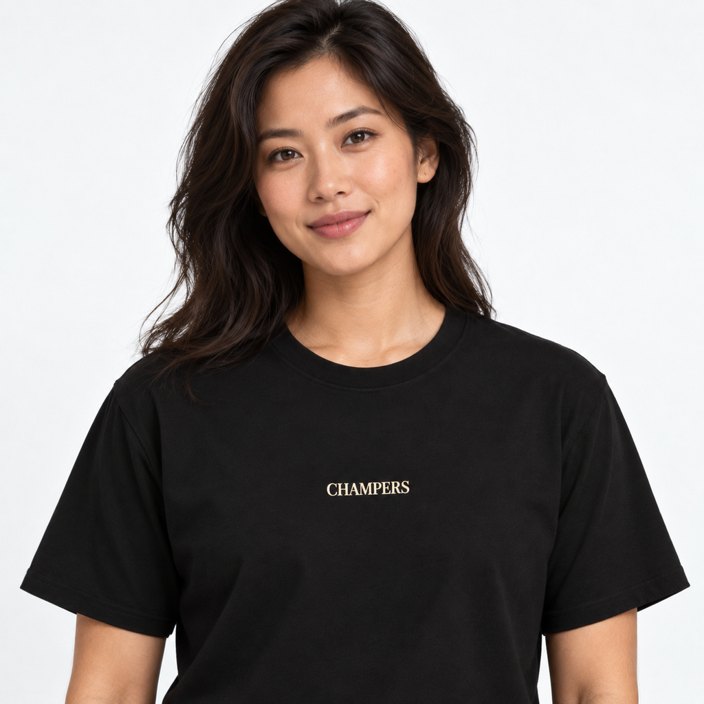 Champers Supima Tee - Black
