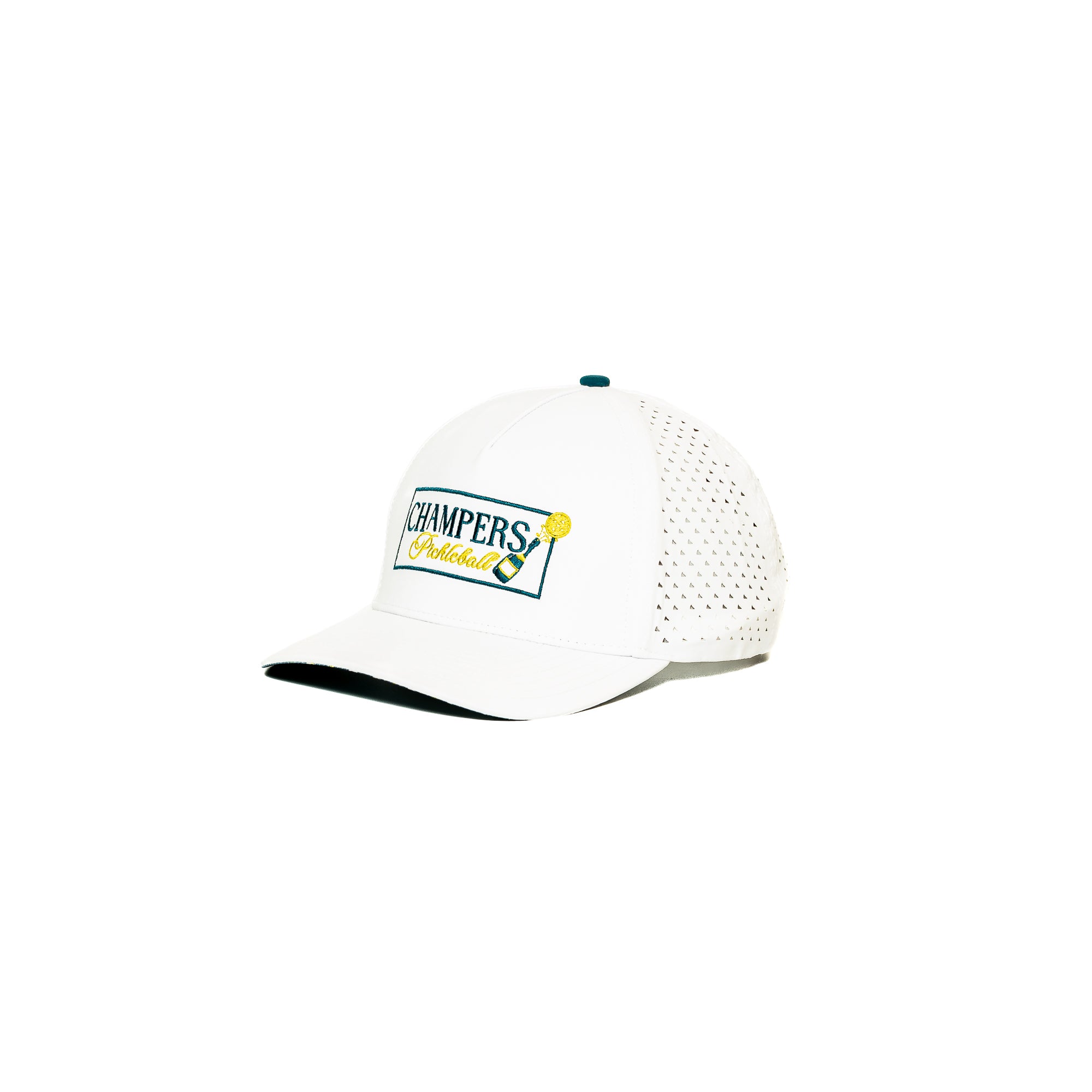 Performance Pickleball Hat Embroidered White
