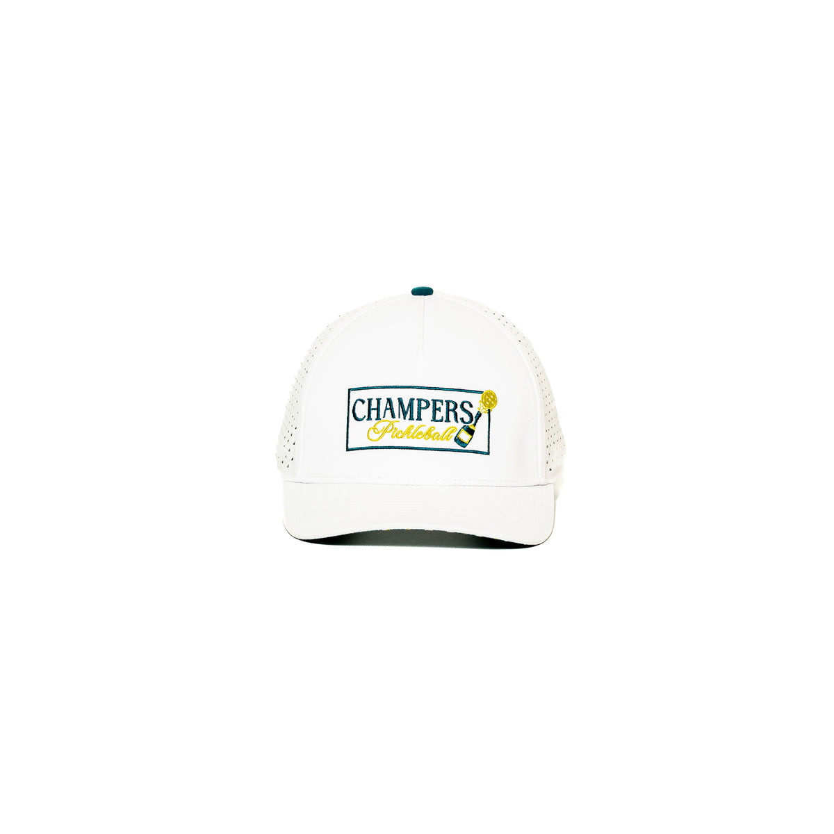 Performance Pickleball Hat Embroidered White