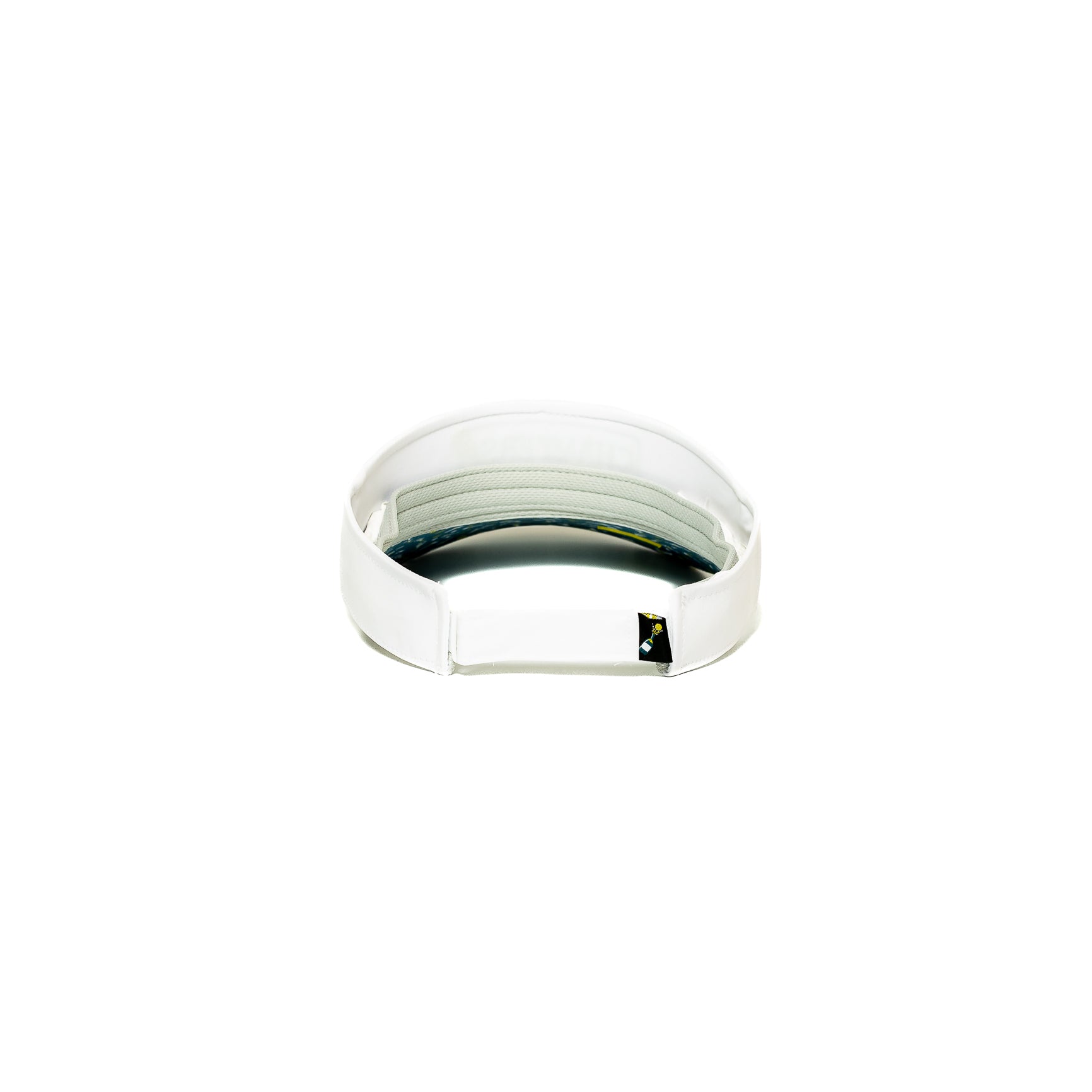 Performance Pickleball Visor Embroidered Champers Logo White
