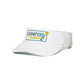 Performance Pickleball Visor Embroidered Champers Logo White