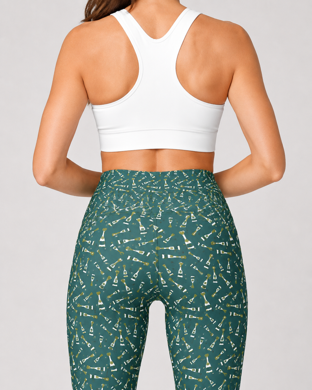 Women's Leggings Champagne Dreams Green
