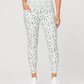 Champers women's Champagne Dreams pickleball leggings in white, high-waisted with pockets, front view