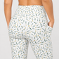 Champers women's Champagne Dreams pickleball leggings in white, high-waisted with pockets, front view